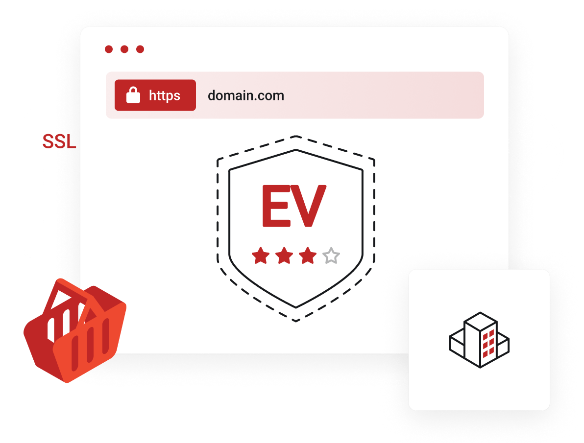 SSL Certificates - Ideal for sensitive webpages including ecommerce, online banking, account signups